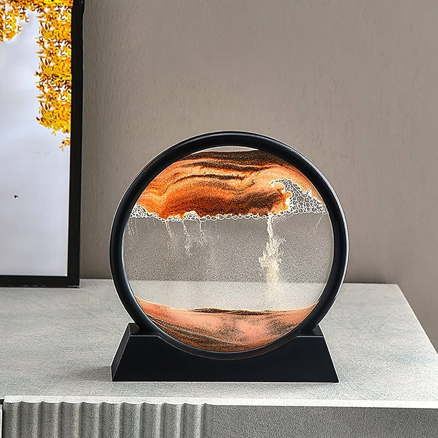 Art Flowing Sand Painting Rotatable Hourglass