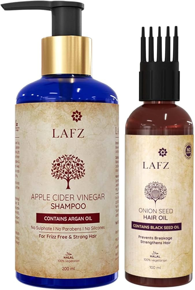 Lafz Nature's Radiance Duo (ACV Shampoo + 10-in-1 Hair Oil)