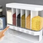 6-in-1 Wall Mounted Food Storage Box for Kitchen